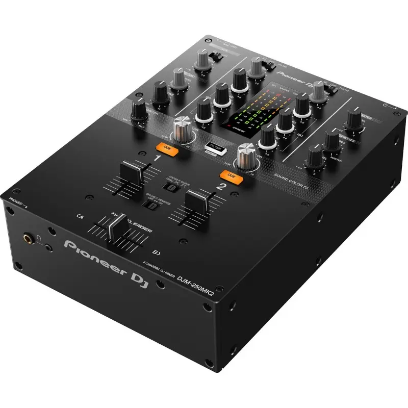 Mesa de mezclas Pioneer DJM 250MK2 vista cenital 3D