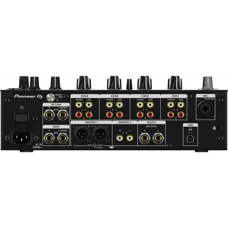 Mesa de mezclas Pioneer DJM 750MK2 panel de conexiones traseras