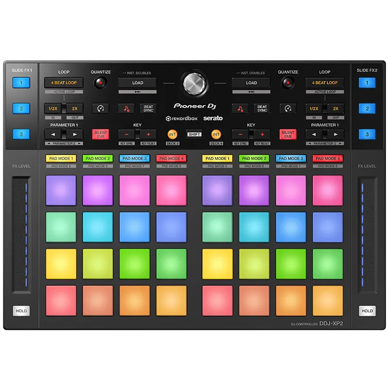 Controlador DJ Pioneer DJ rekordbox DDJ-XP2 vista cenital completa