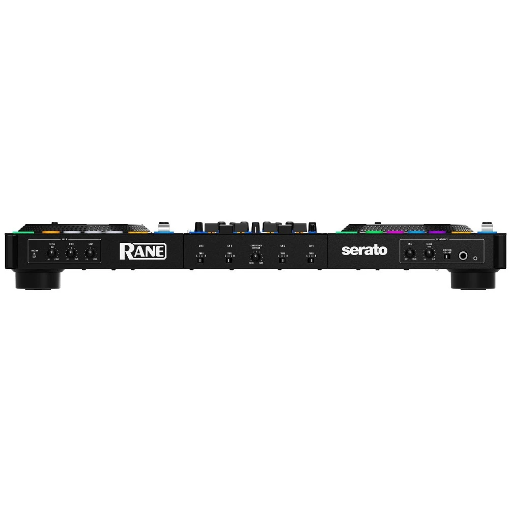 Controlador DJ Rane Four de 4 canales vista panel frontal con controles