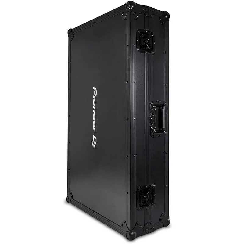 Pioneer DJ Maleta DJ FLT-OPUSQUAD vista cerrada de pie vista frontal con logo Pioneer