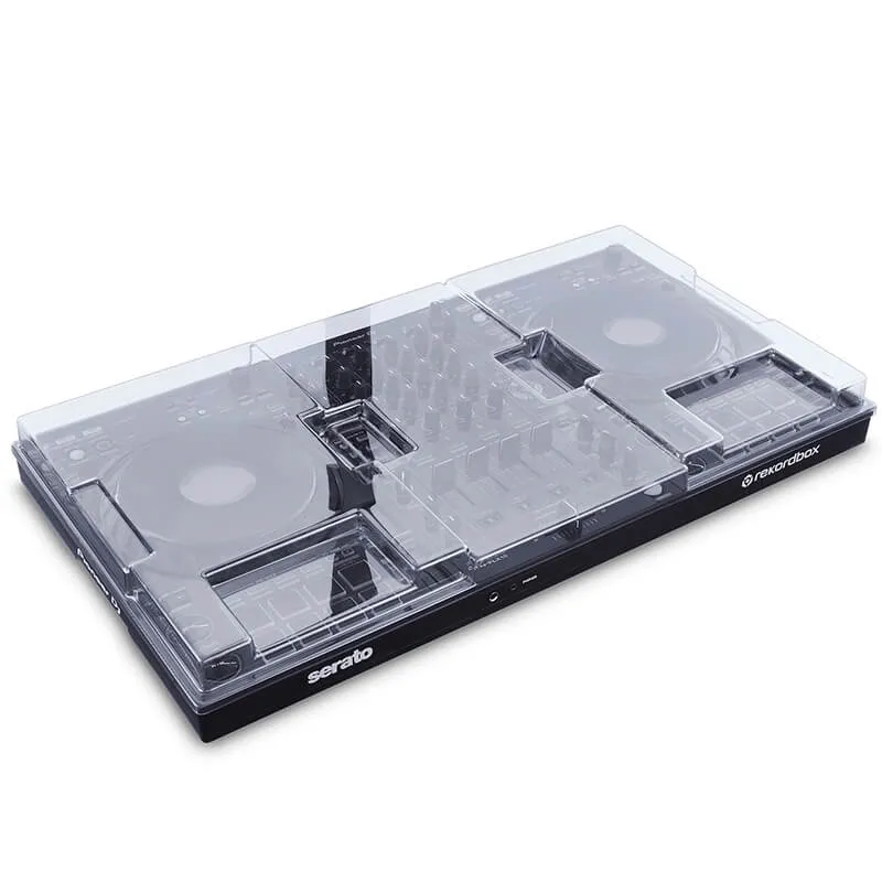 Protector Decksaver para Pioneer DJ DDJ-FLX10 vista cenital con controlador DJ FLX-10