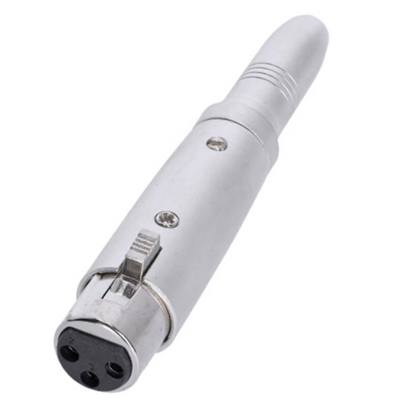 Adaptador XLR hembra a jack TRS hembra de 6,3 mm
