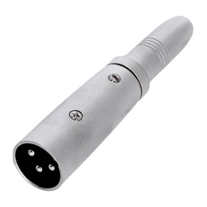 Adaptador de jack TRS hembra de 6,3 mm a XLR macho