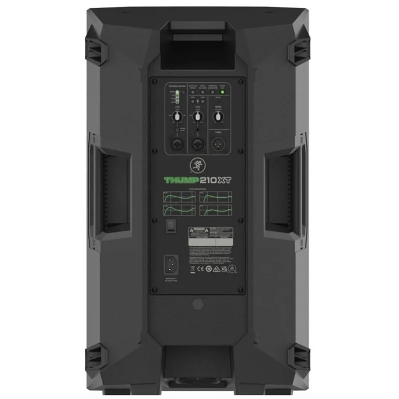 Altavoz autoamplificado MACKIE-THUMP-210XT vista trasera conexiones