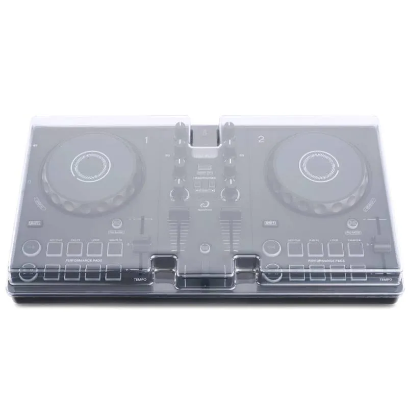 DECKSAVER-DDJ-FLX2-para controlador DJ ALPHATHETA vista semi cenital frontal