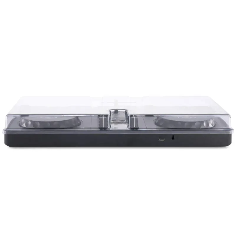 DECKSAVER-DDJ-FLX2-para controlador DJ ALPHATHETA vista trasera conexiones