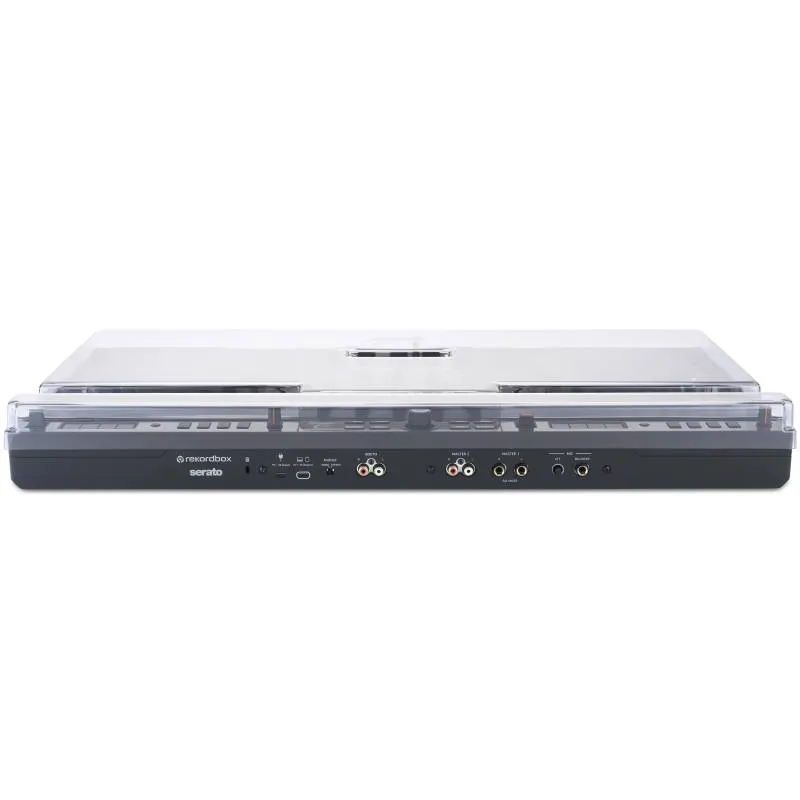 DECKSAVER DDJ-GRV6 para controlador DJ ALPHATHETA vista trasera conexiones