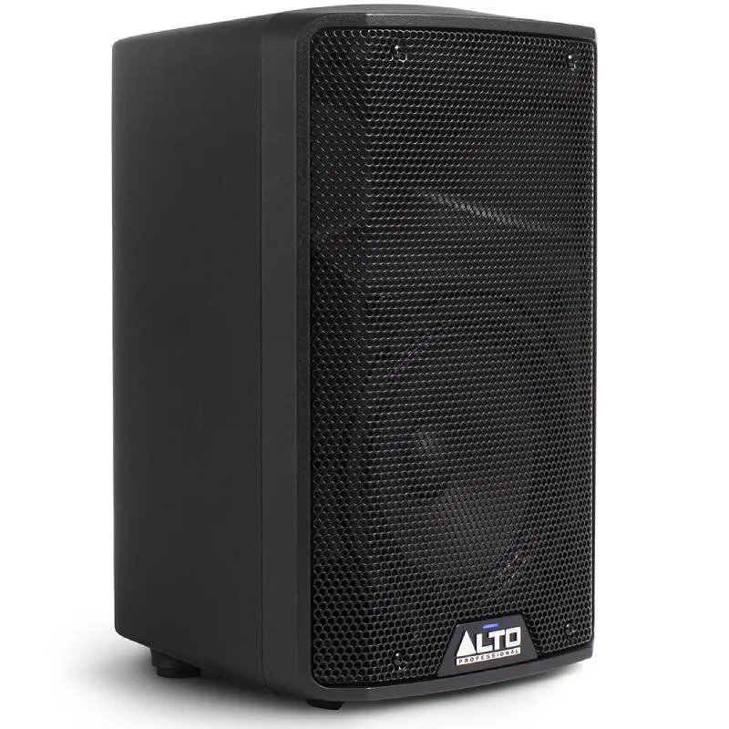 Altavoz autoamplificado Alto Professional TX412 vista lateral 3D.