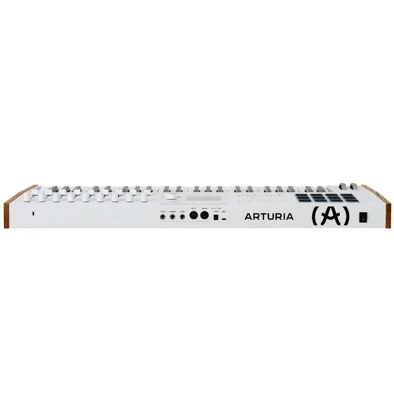 Teclado Midi Arturia KeyLab 49 MK3 white vista del panel trasero de conexiones.