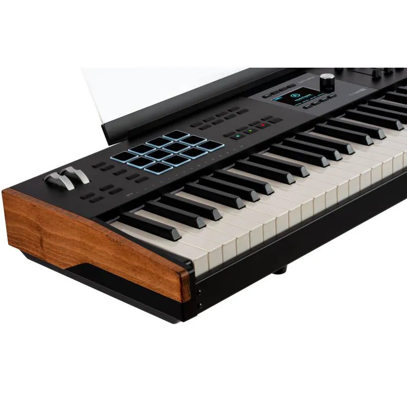 Teclado Midi premium Arturia KeyLab 88 MK3 en color negro vista detalle del lado izquierdo