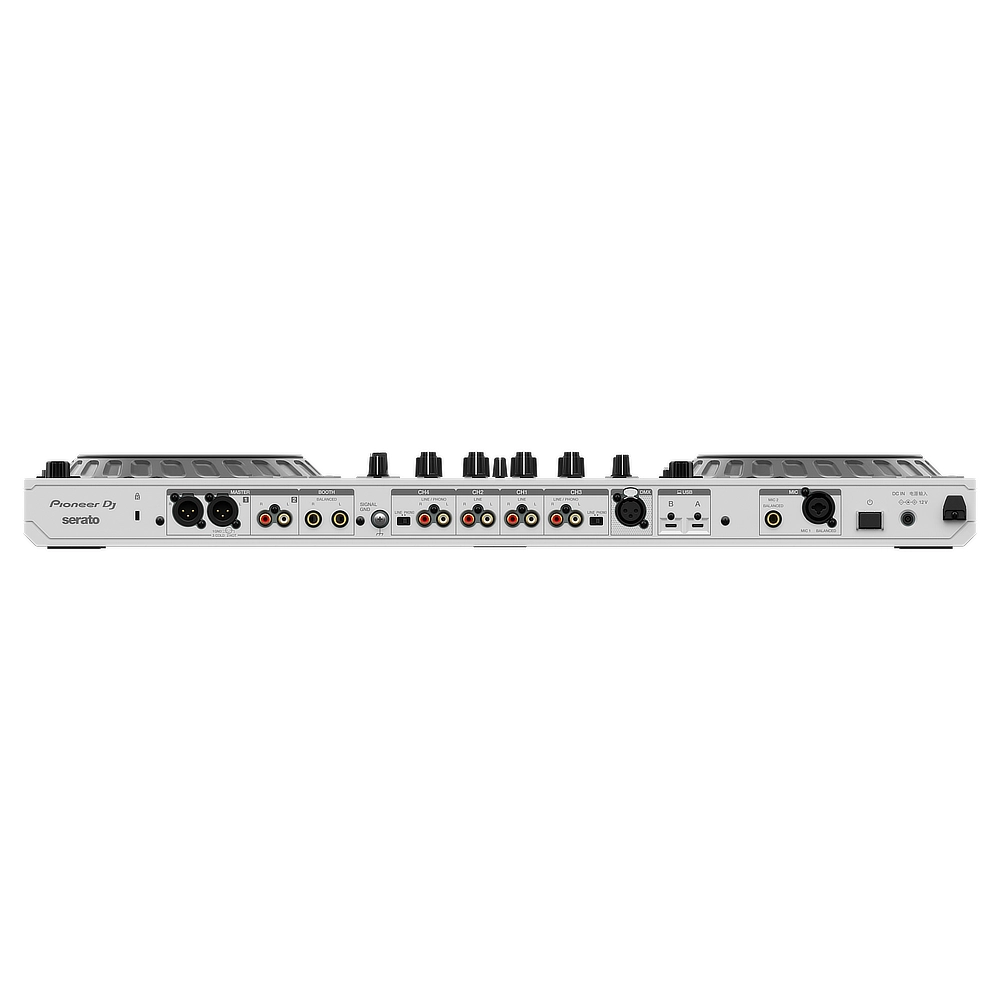 Pioneer Controlador DJ profesional DDJ-FLX10-W vista trasera conexiones